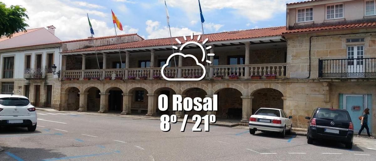 El tiempo en O Rosal: previsión meteorológica para hoy, lunes 23 de marzo