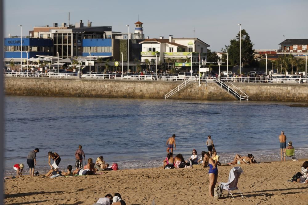 Día de calor en Gijón