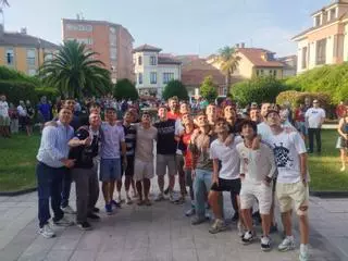 En imágenes, la celebración del ascenso a Tercera Federación del Condal de Noreña