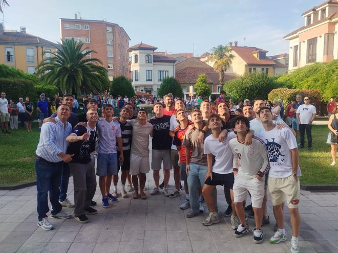 En imágenes, la celebración del ascenso a Tercera Federación del Condal de Noreña