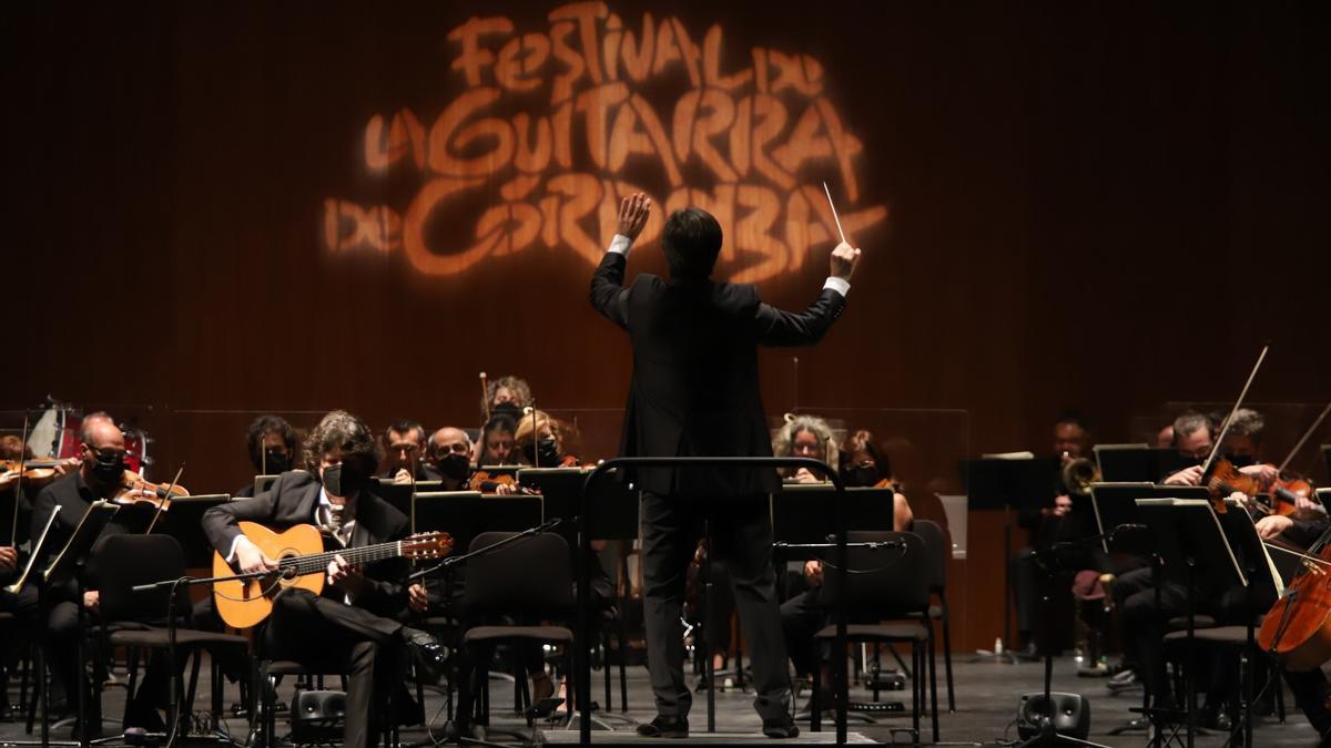 Orquesta de Córdoba durante el Festival de la Guitarra.