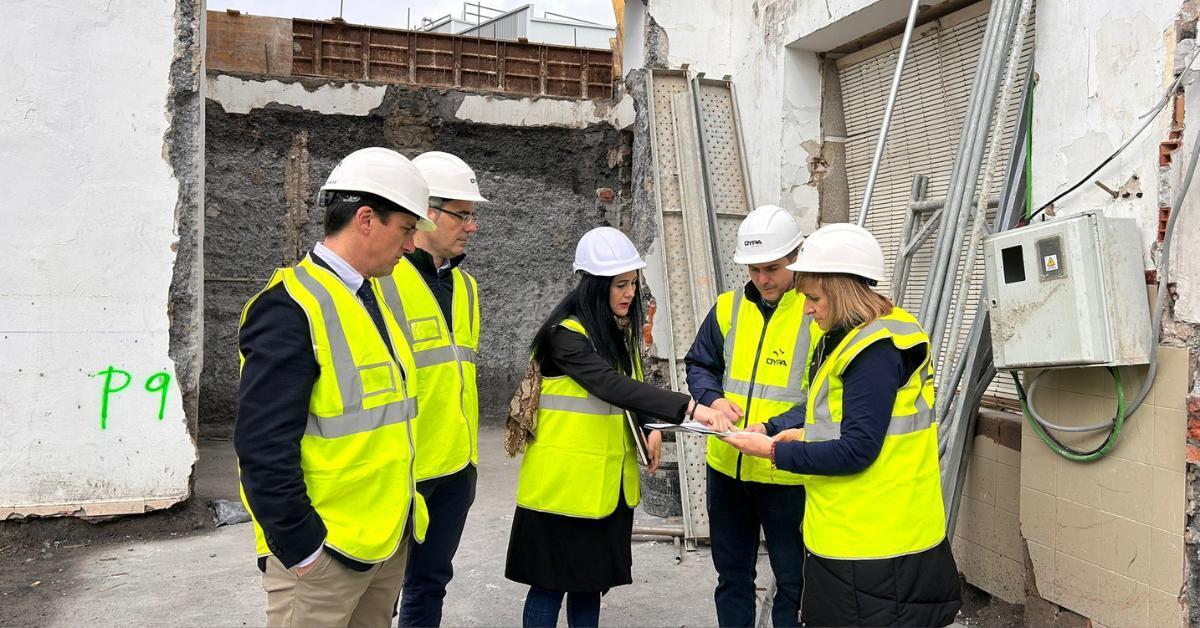 Obras de rehabilitación de la antigua Escuela Hogar 'Fray Albino'.