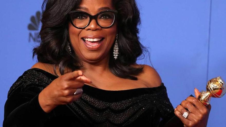 Oprah Winfrey, con su premio.