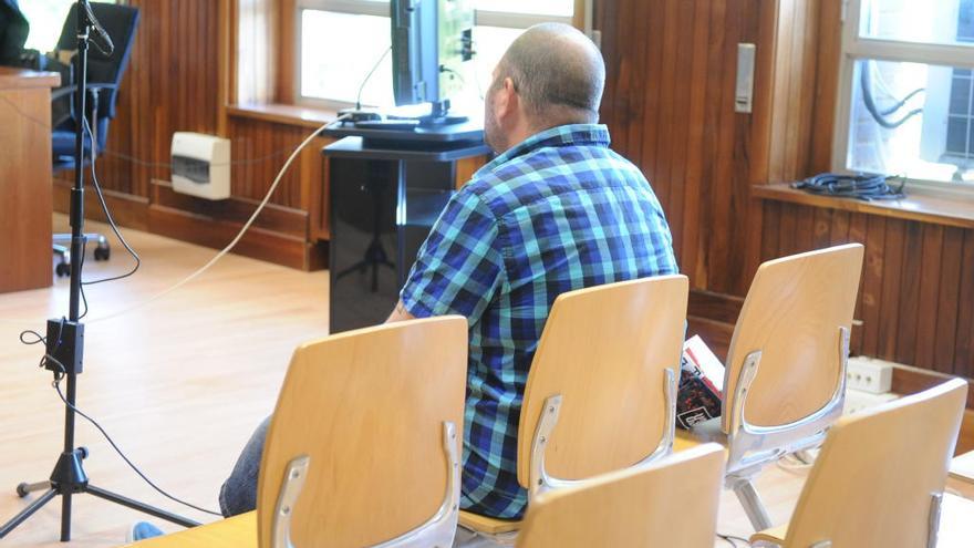 Rubén L. G., ayer en el banquillo de la Audiencia.