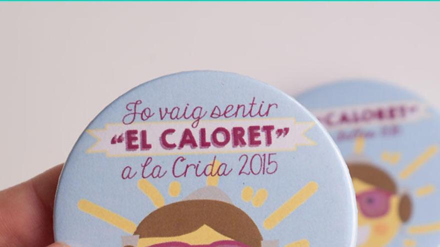 Imagen de una de las chapas del &#039;caloret&#039;.