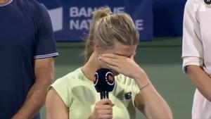 La despedida de la tenista en Montreal