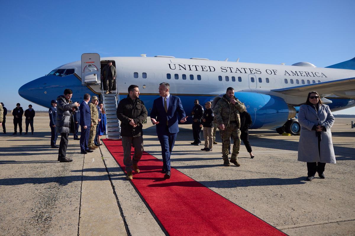 Zelenski llega a Washington para reunirse con Biden