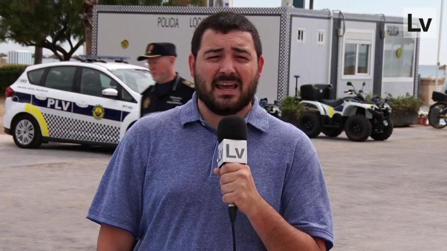 València amplía la vigilancia policial en las playas hasta la madrugada