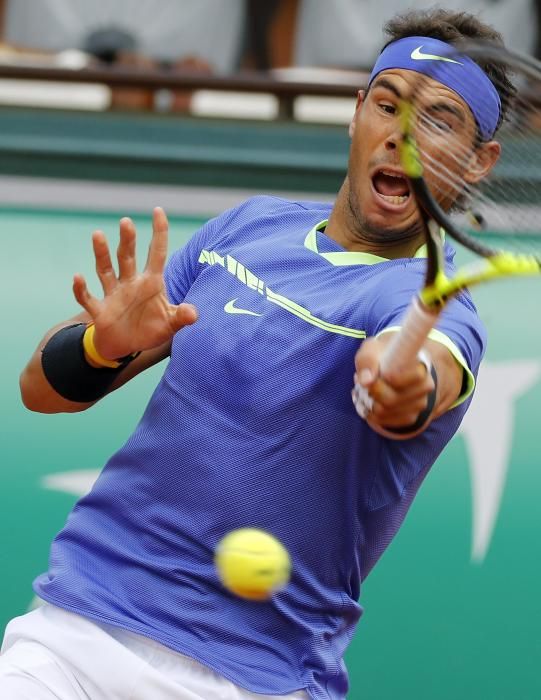 Partido de cuartos de final de Roland Garros entre Nadal y Carreño