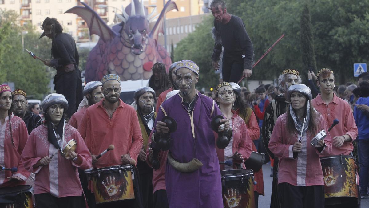 Desfile de San Jorge en Cáceres en 2015