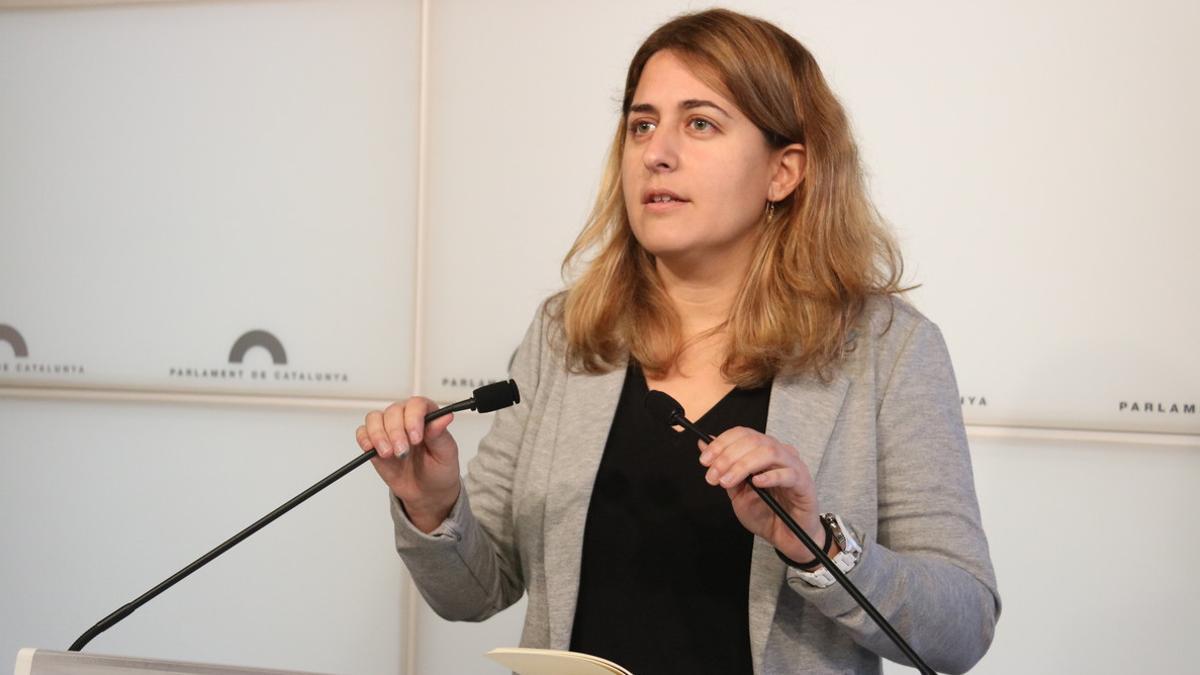 Marta Pascal, en una comparecencia en el Parlament.