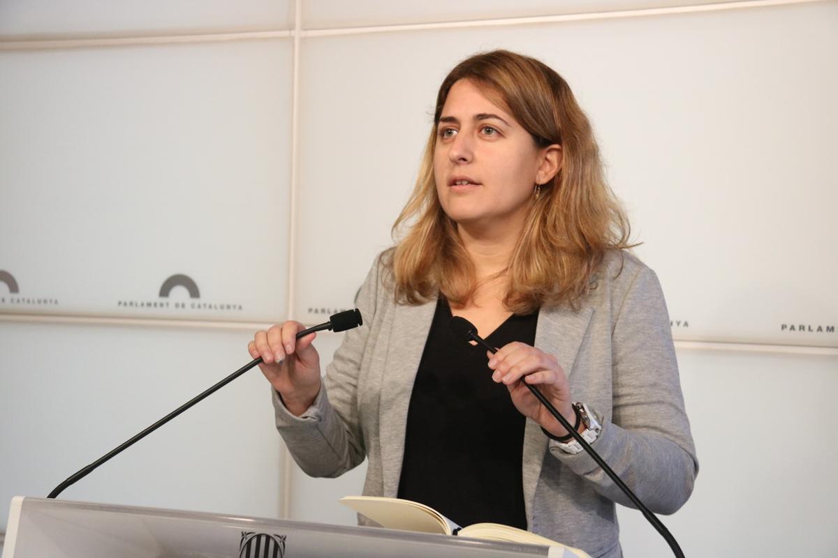 Marta Pascal, en una comparecencia en el Parlament.