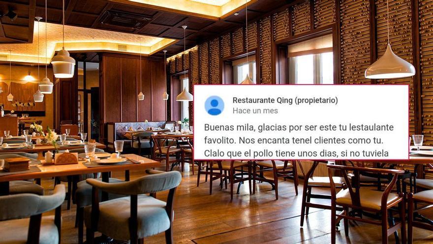 El zasca de un restaurante chino a un cliente que se quejaba del pollo:  &quot;Clalo que el pollo tiene unos dias, si no tuviela unos dias selia un huevo&quot;