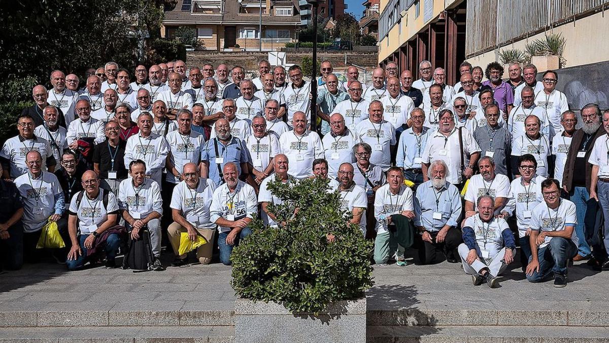 Participants en la trobada d’exalumnes, que va aplegar 101 persones en total | ARXIU PARTICULAR