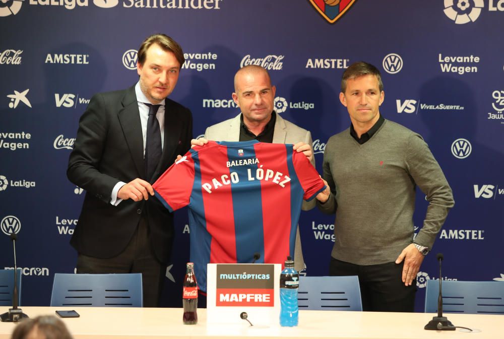 Presentación de Paco López como primer entrenador del Levante UD