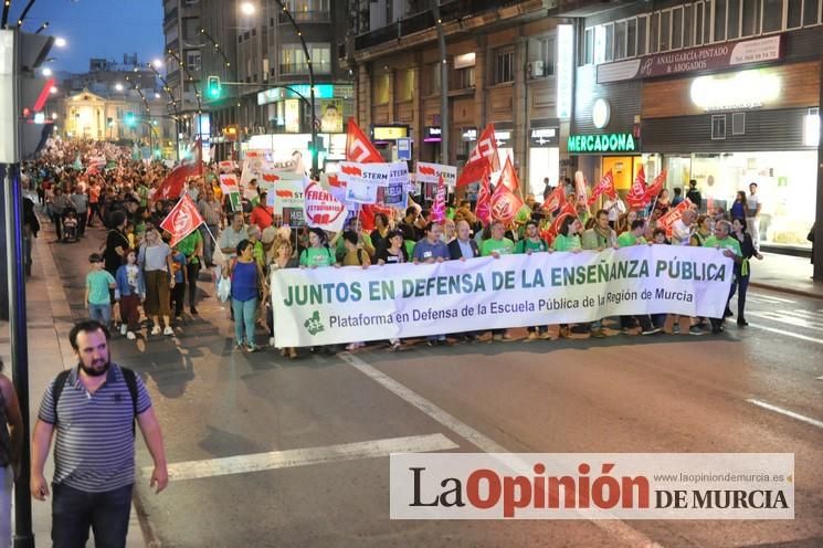 Manifestación contra la LOMCE en Murcia