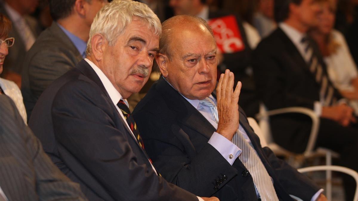 Pasqual Maragall y Jordi Pujol, en una imagen del 2009.