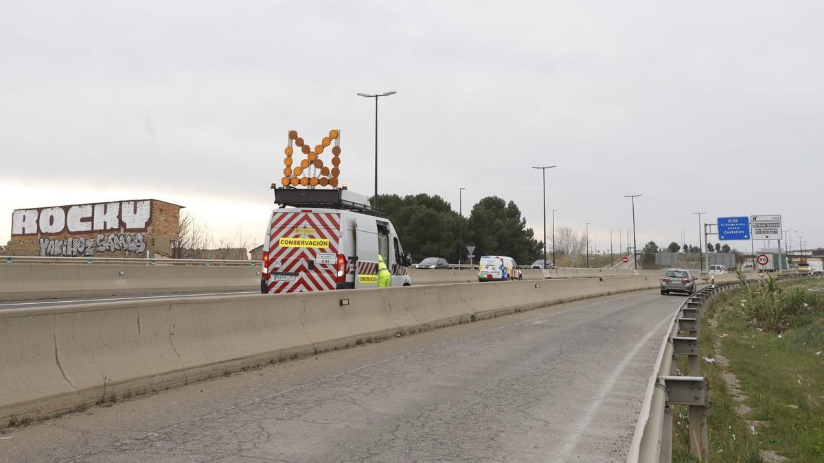 Lugar donde ha ocurrido el mortal accidente este viernes a primera hora