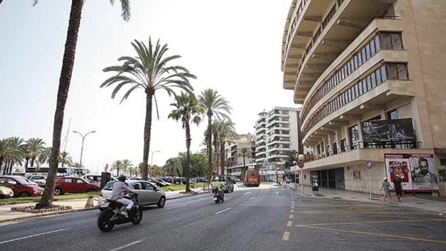 El paseo Marítimo frente al Auditorium, donde se realizará la reforma, en una imagen de esta semana.