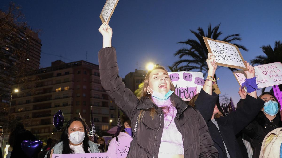 Manifestación del Día de la Mujer el pasado 8 de marzo.
