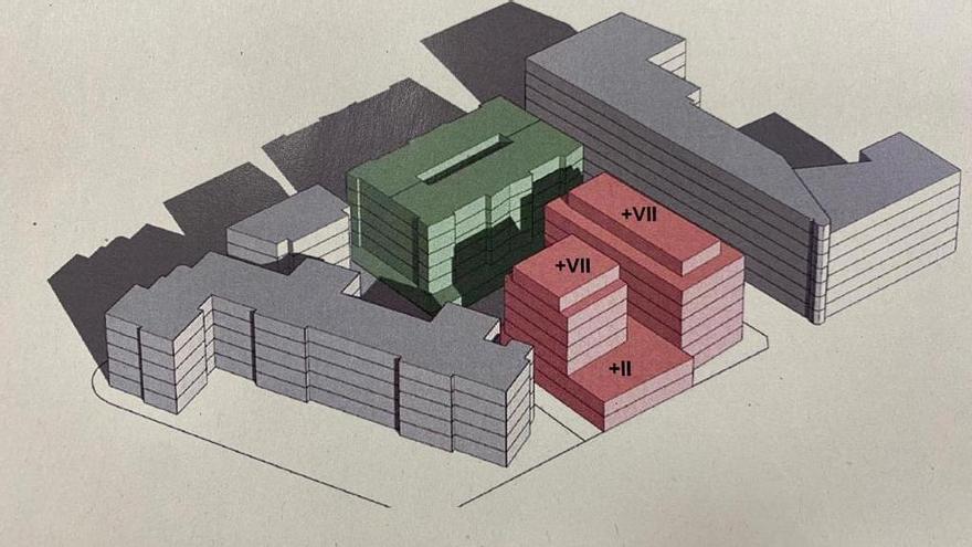 Los dos edificios de siete alturas que Cort permite en antiguo solar de Emaya