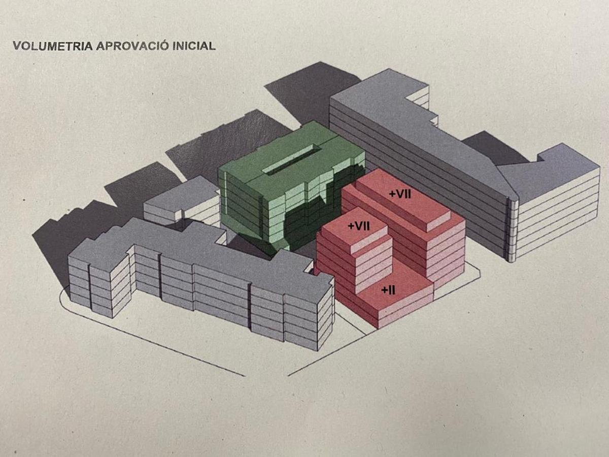 Los dos edificios de siete alturas que Cort permite en antiguo solar de Emaya