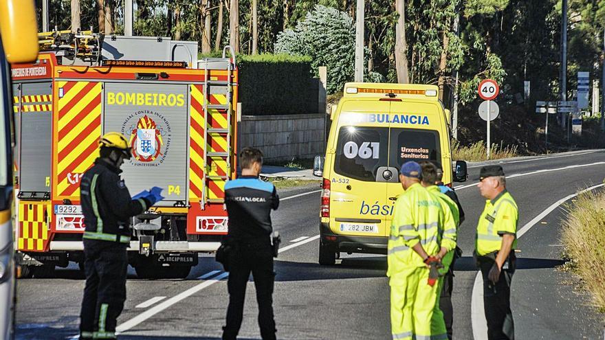 El accidente se registró en septiembre de 2018 en la PO-307 a su paso por Vilanova. | // I. A.