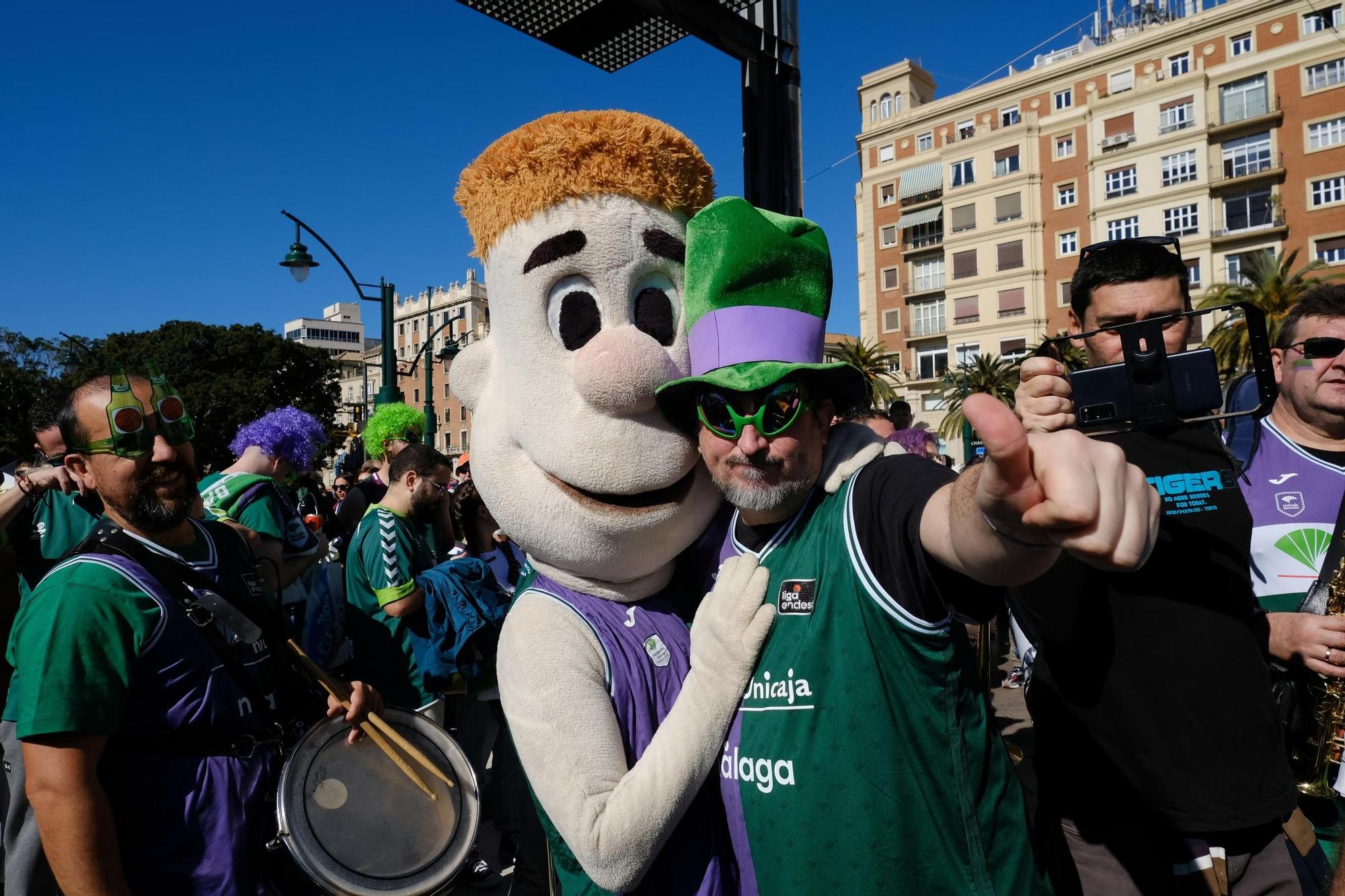 Las aficiones de la Copa del Rey tomaron el Centro este sábado, antes de las semifinales