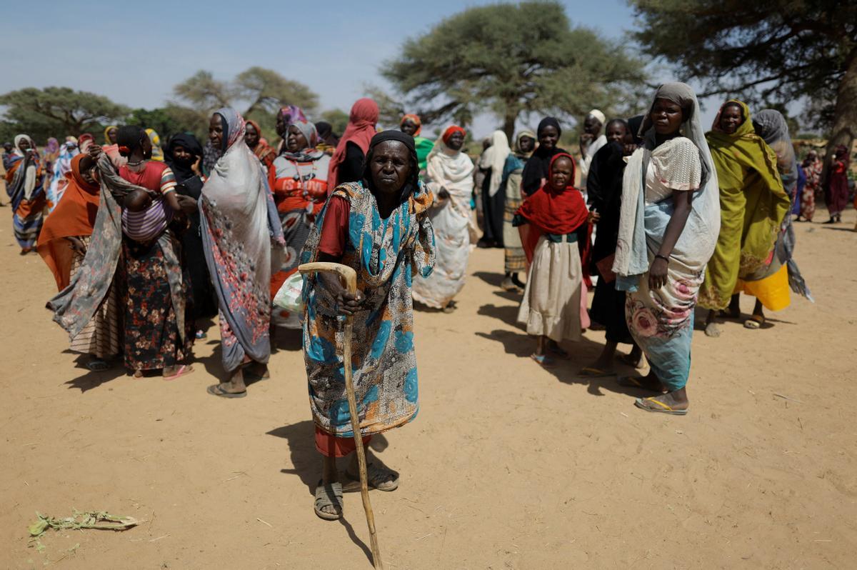 Refugiados sudaneses buscan asilo en El Chad