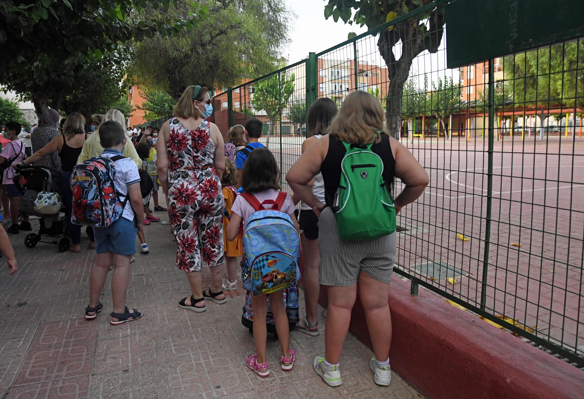 Vuelta al cole en Murcia: así han arrancado las clases en el colegio Vistabella de Alcantarilla