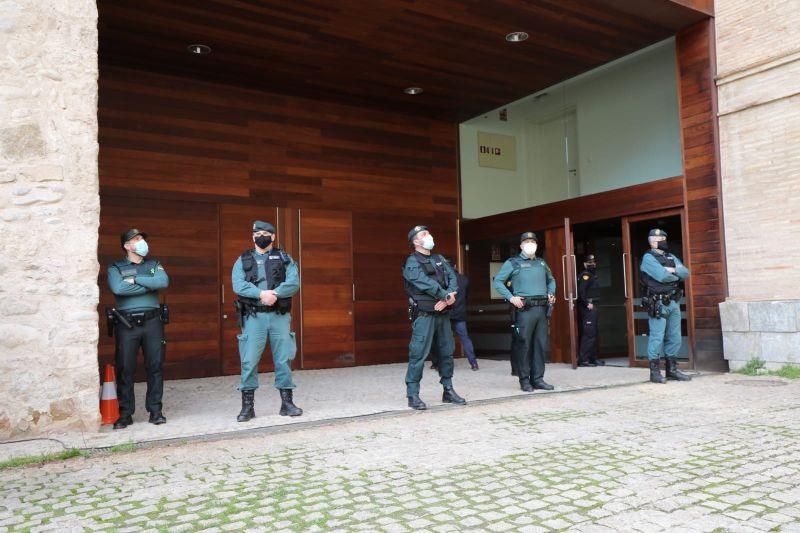 Llegan a Barbastro por fin una veintena de piezas de arte sacro de las 111 retenidas en Lérida