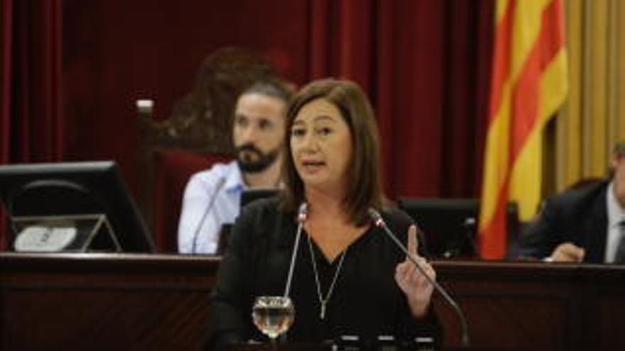 Francina Armengol auf der Grundsatzdebatte am Dienstag (24.10.) in Palma de Mallorca