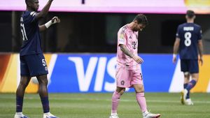 Leo Messi, durante el Inter Miami - PSG.
