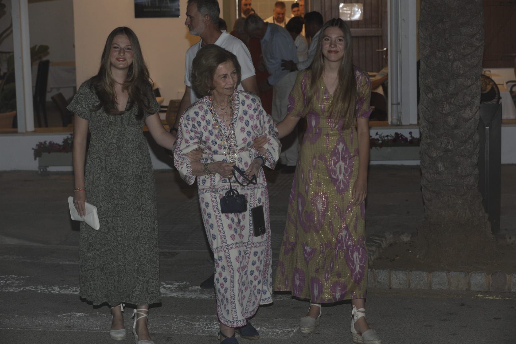 FOTOS | La Familia Real salieron a cenar al restaurante Mia, situado en el Portitxol.