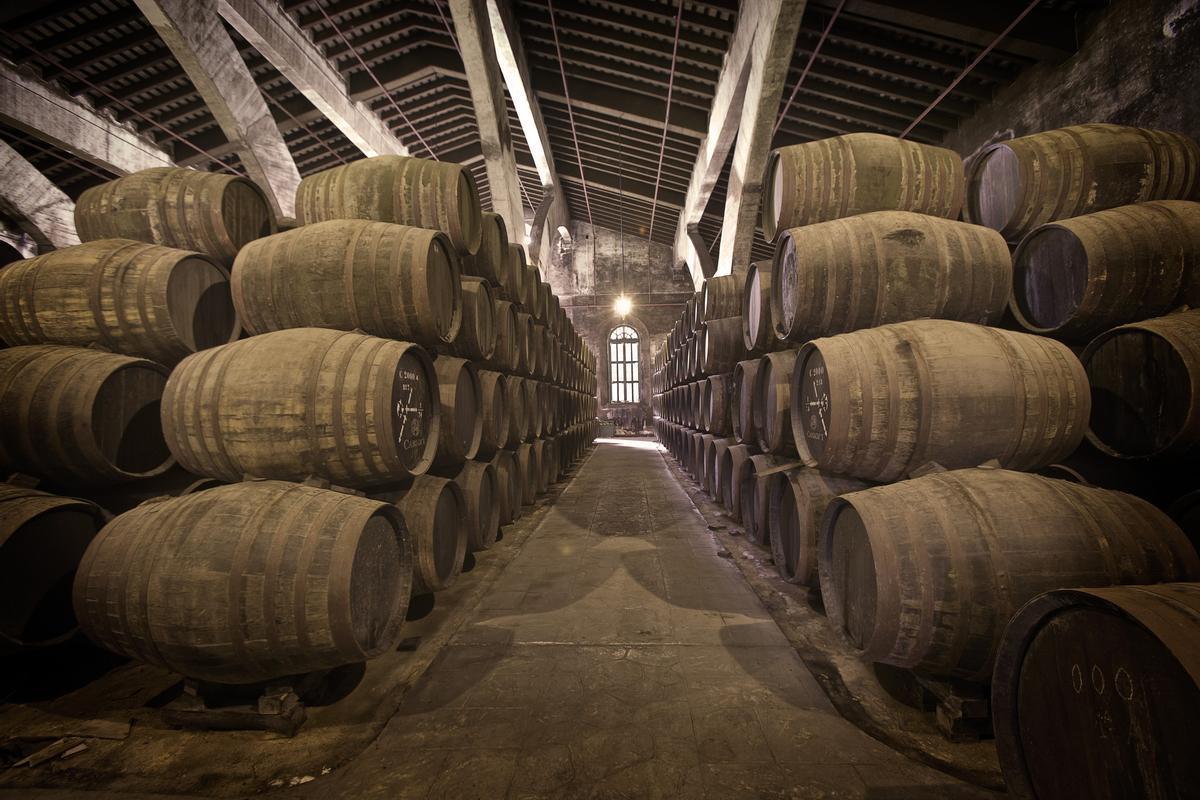 Interior de una bodega.