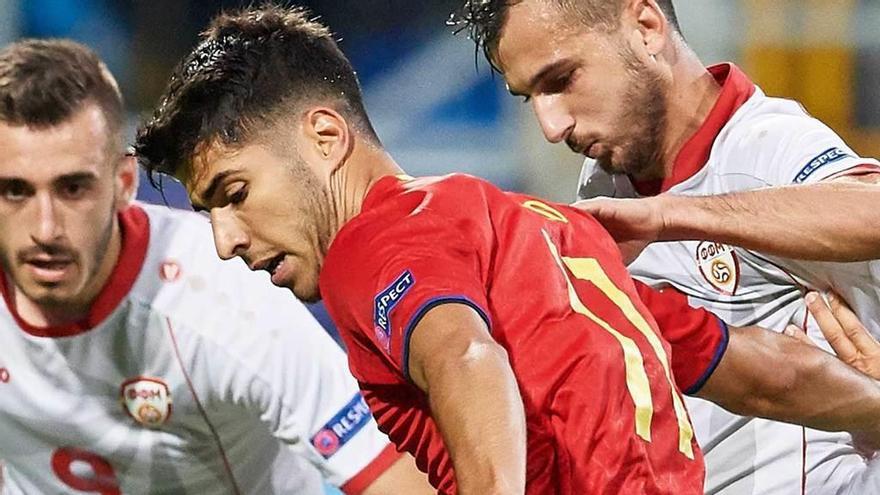 Asensio, ante Macedonia.