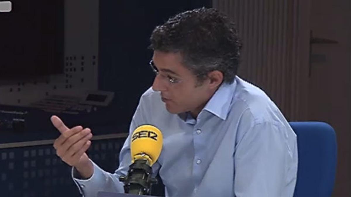 Eduardo Madina durant l’entrevista a la cadena SER.