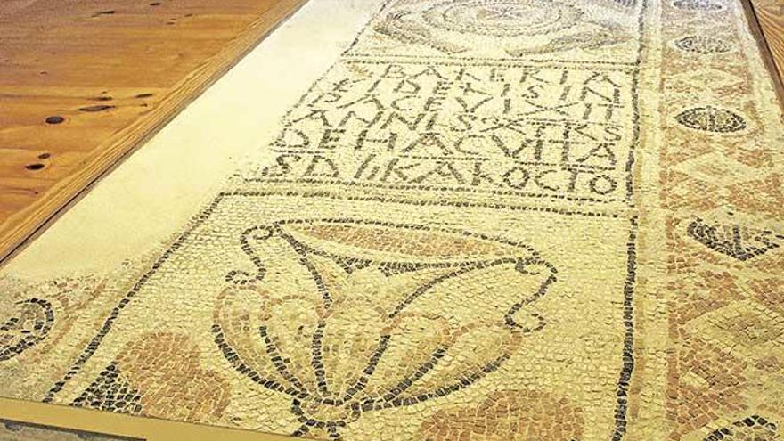 El mosaico de Baleria en el museo de Manacor.