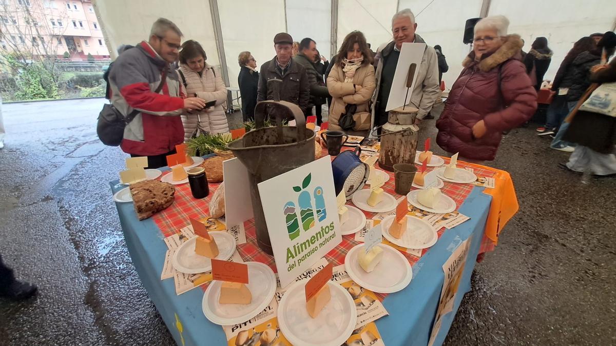 Exposición de quesos.