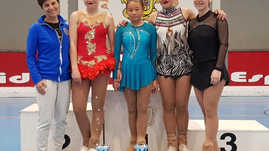 Las patinadoras alcoyanas dominan el campeonato provincial