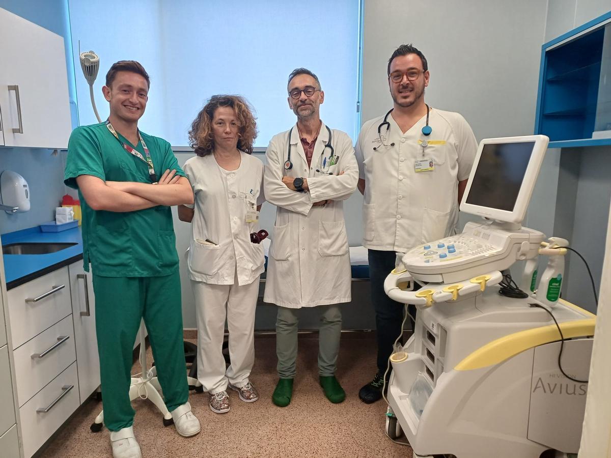 Profesionales de la consulta de hepatología del servicio de Aparato Digestivo del Santa Lucía.