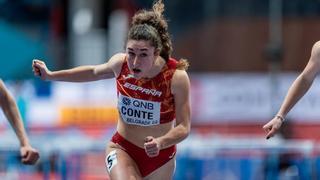 Claudia Conte hace historia en un Mundial en pista cubierta