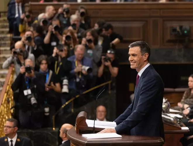 Pedro Sánchez parla sobre l'amnistia al debat d'investidura d'aquest dimecres