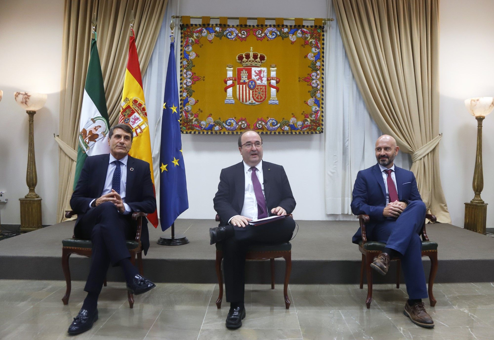 Encuentro de Miquel Iceta en Málaga con representantes del sector cultural de la provincia