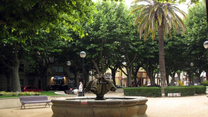 La plaça de l&#039;Estació en el seu estat actual.