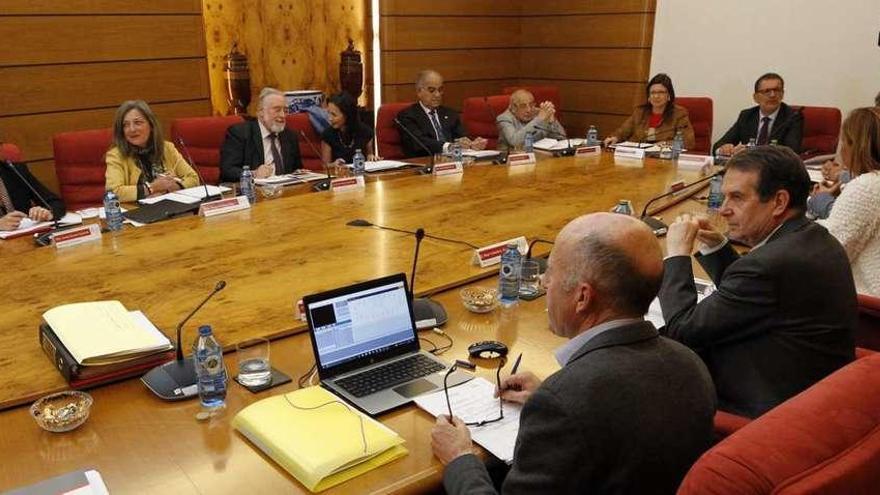 Pleno extraordinario del Consorcio de Zona Franca celebrado ayer. // J. Lores