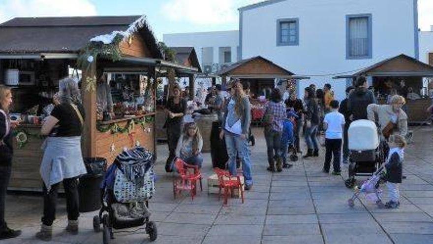 Imagen del mercadillo de Navidad de 2016 en Sant Francesc.