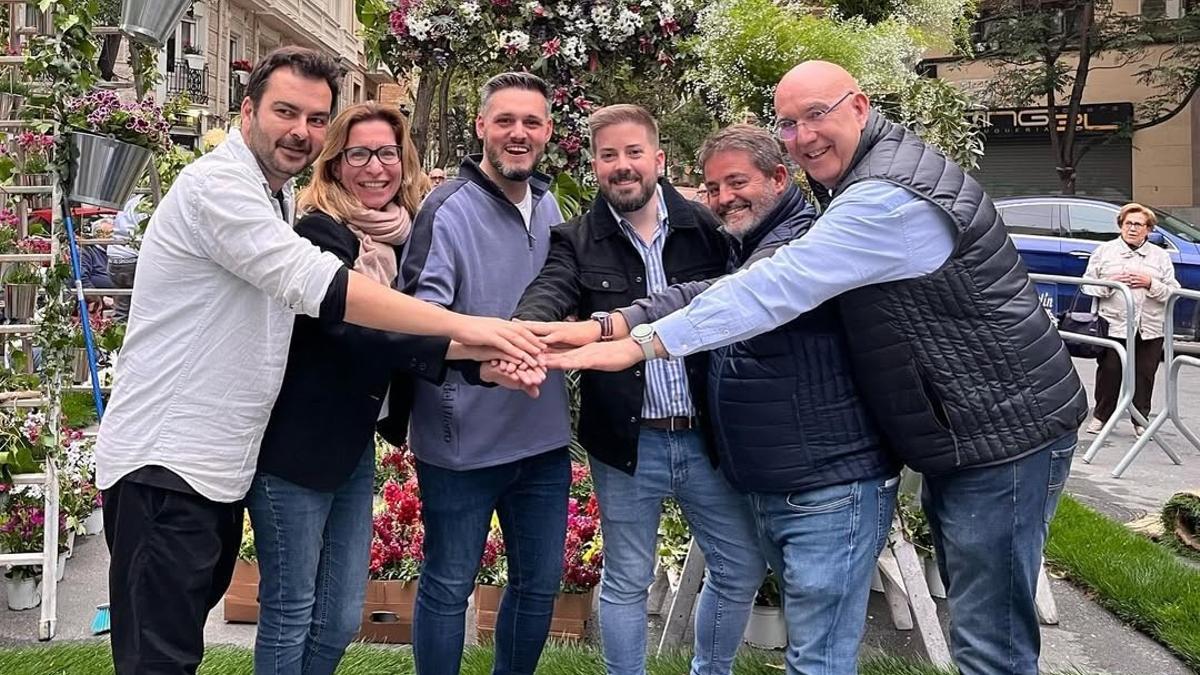 Llongo y Alcañiz, con los presidentes de la comisión