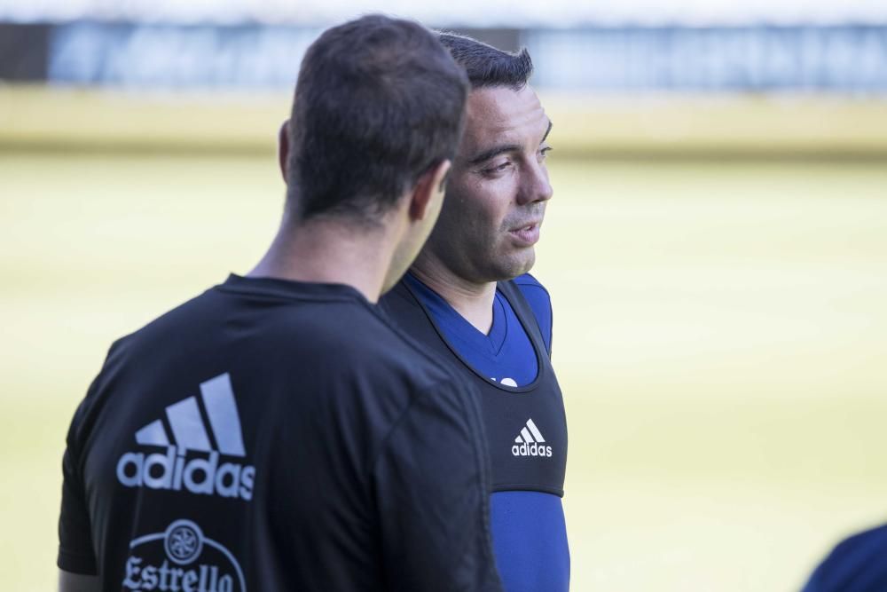 Entrenamiento del Celta a puerta cerrada