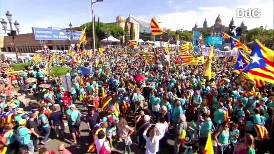 Vídeo: Així vam viure la manifestació de la Diada a Barcelona